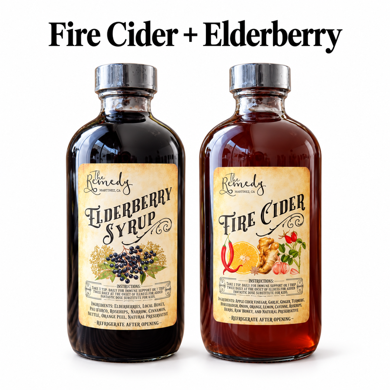 Fire Cider + Elderberry Bundle