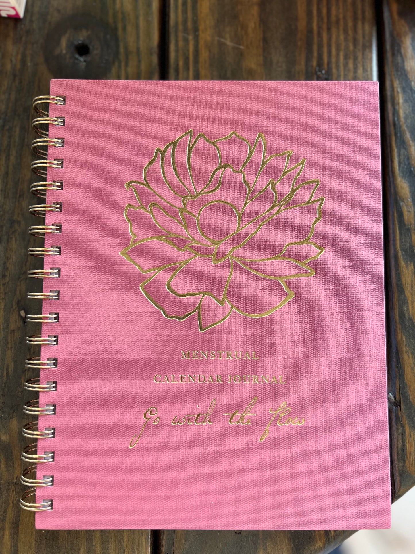 Menstrual Calendar Journal: Go with the Flow