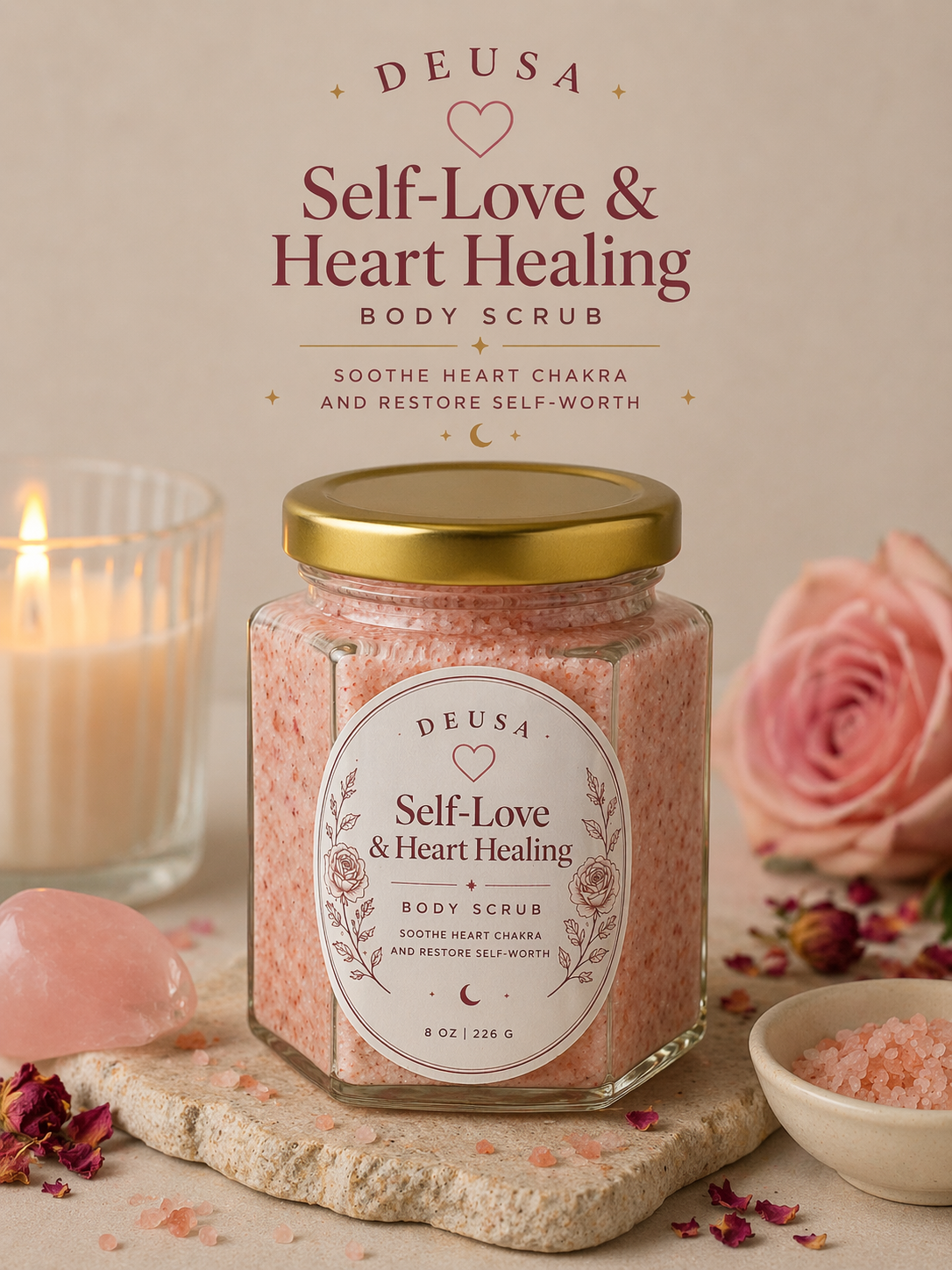 Deusa Body Scrub - Self-Love & Heart Body Scrub