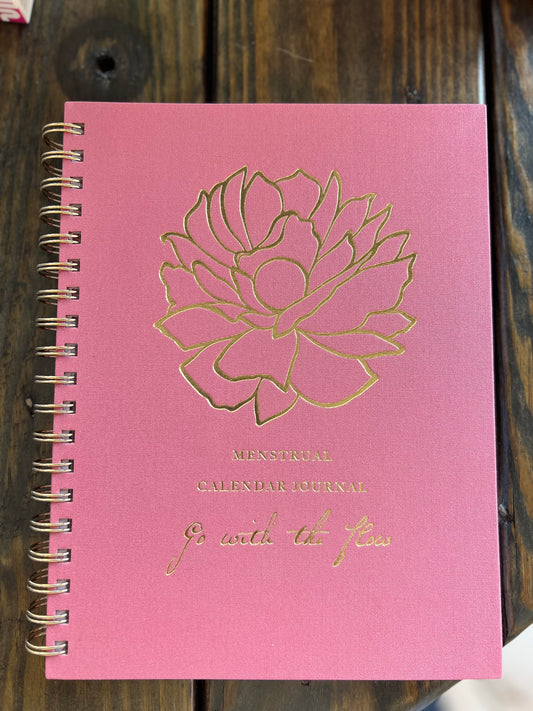 Menstrual Calendar Journal: Go with the Flow