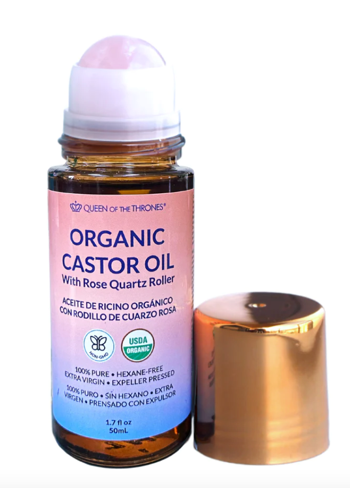 Rose Quartz Castor Oil Roller