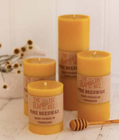 Beeswax Pillar Candle - 3x4