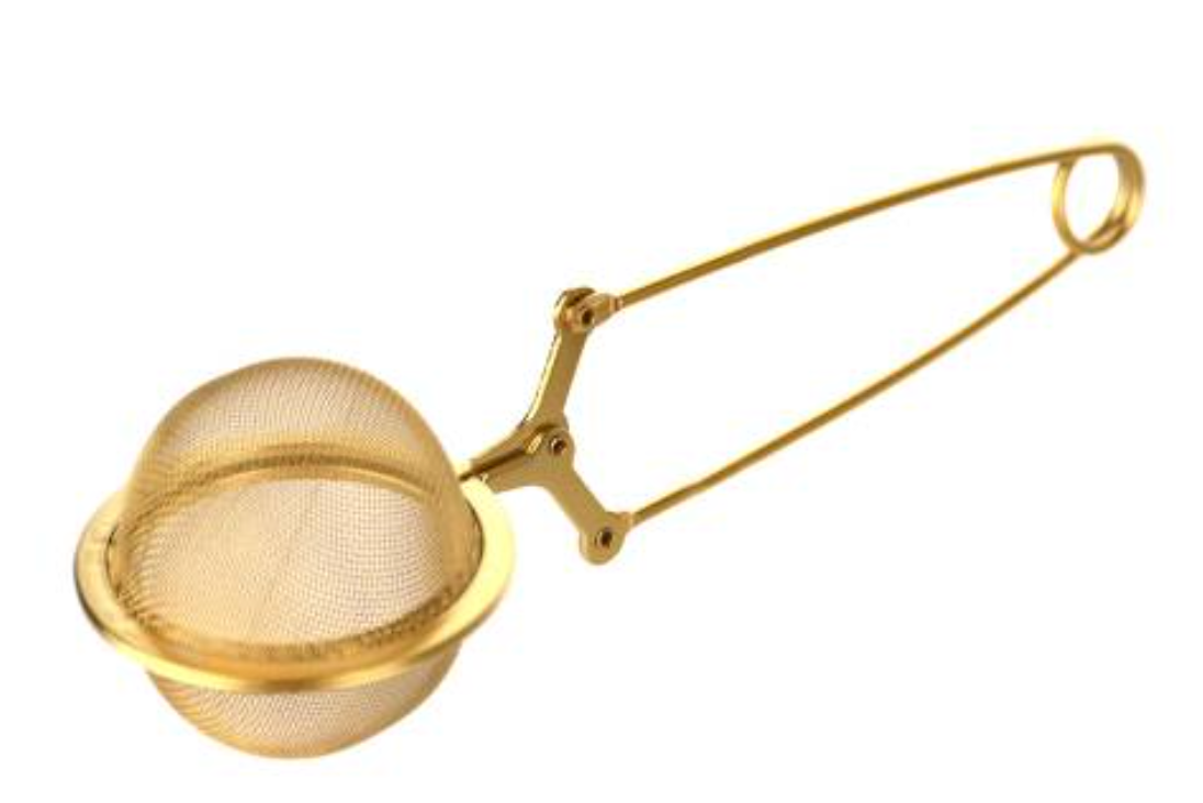 Gold Tea Strainer