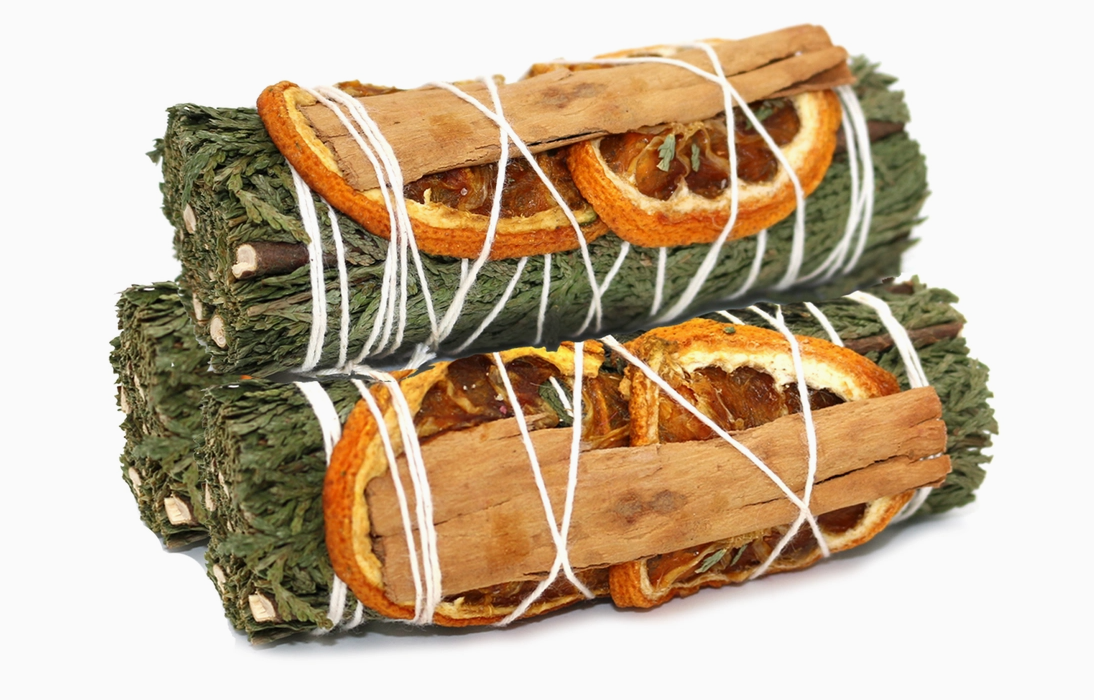 Cedar, Orange & Cinnamon Smudge Stick Bundle