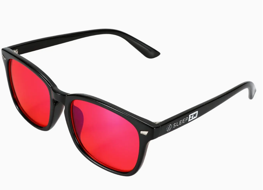 Sleepaid Red Merritt Blue Blocking Glasses